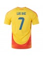 Kolumbie Luis Diaz #7 Domácí Dres Copa America 2024 Krátký Rukáv